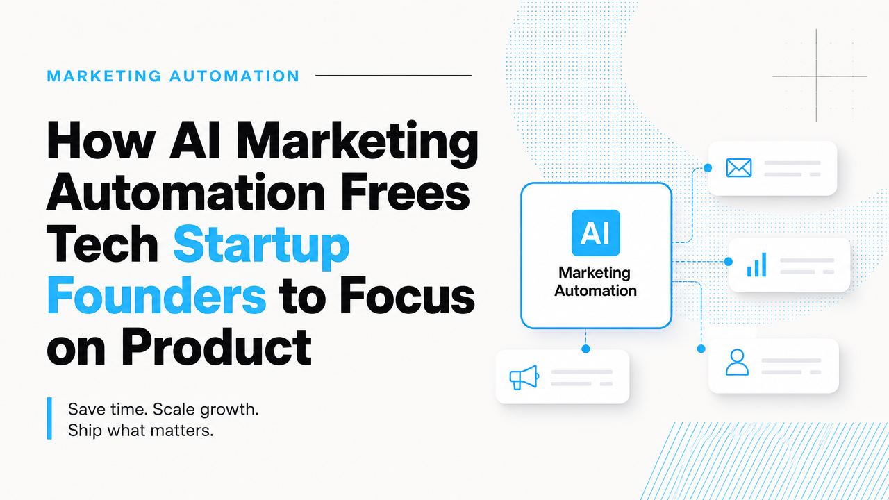 How AI Marketing Automation Frees Tech Startup Founders to Focus on Product