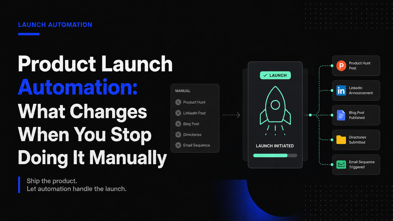 Product Launch Automation: What Changes When You Stop Doing It Manually