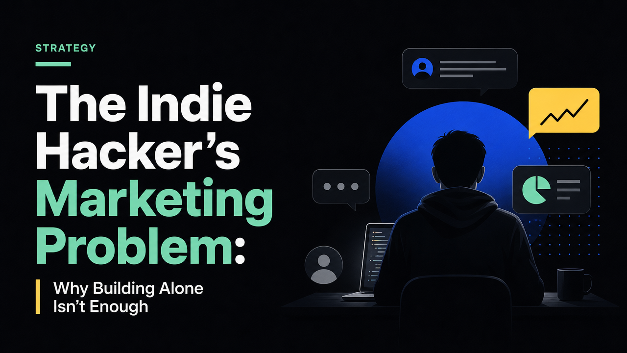 The Indie Hacker's Marketing Problem: Why Building Alone Isn't Enough