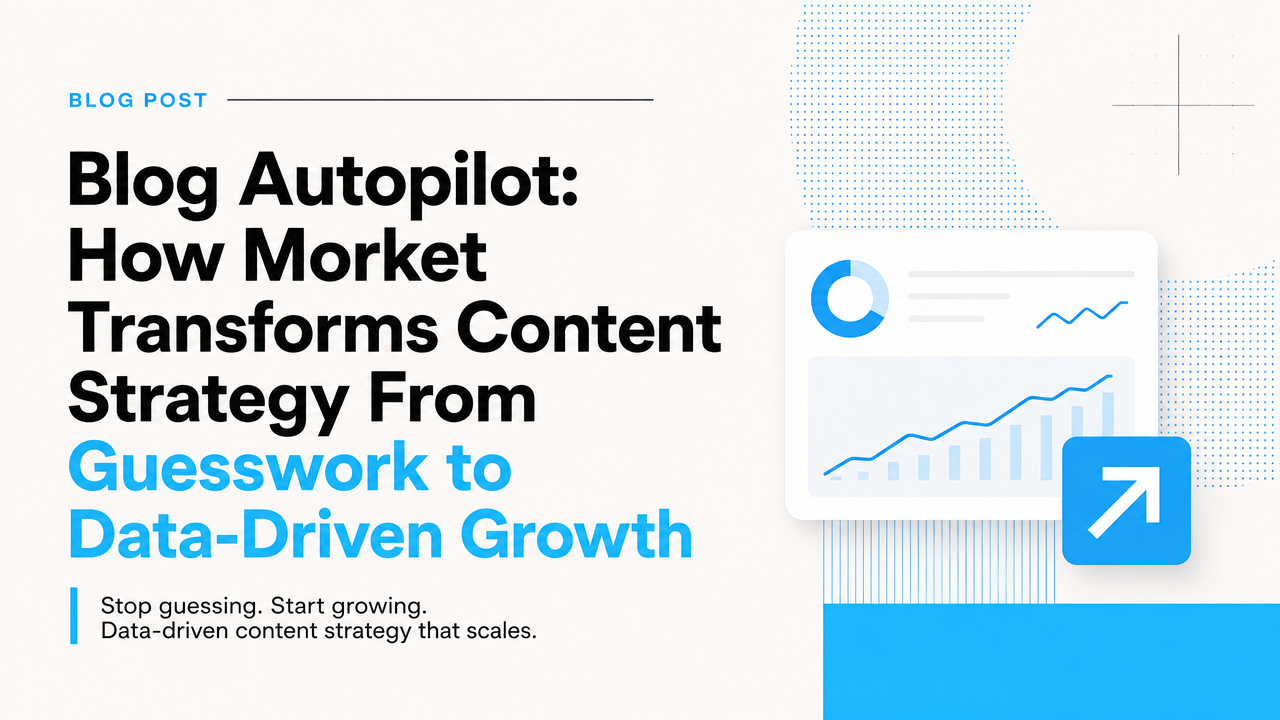 Blog Autopilot: How Morket Transforms Content Strategy From Guesswork to Data-Driven Growth