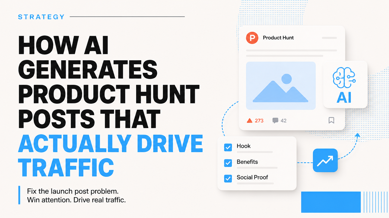 How AI Generates Product Hunt Posts That Actually Drive Traffic